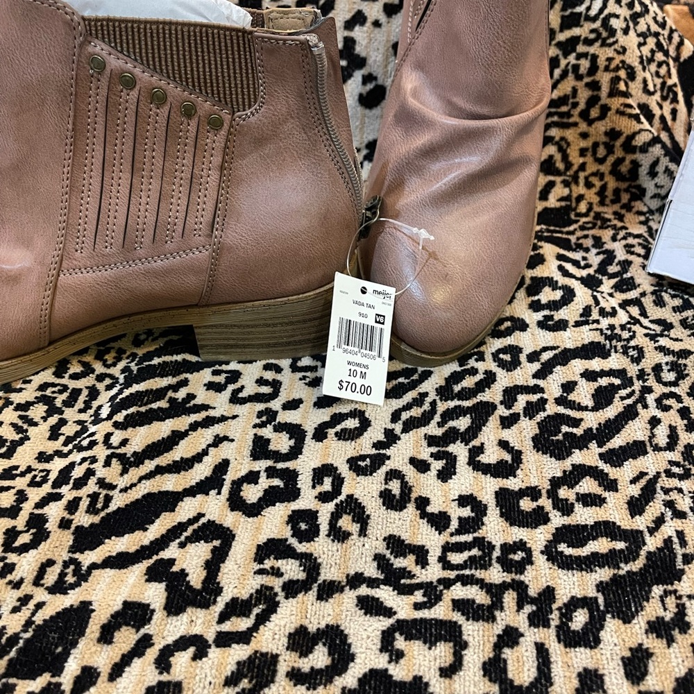 New in box! Blowfish brown tan ankle boots booties western Size 10M - Picture 3 of 5